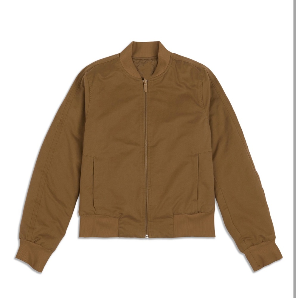 lululemon non stop bomber jacket reversible size 6